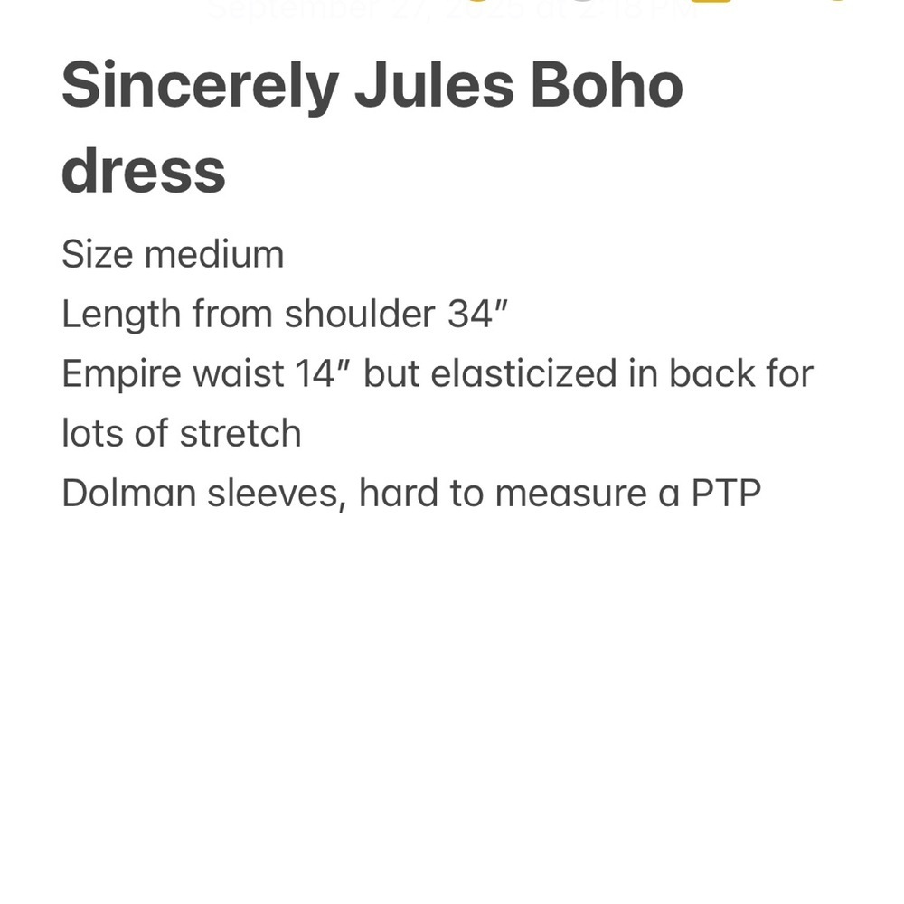 Sincerely Jules Red and Cream Long Sleeve Dress Cottagecore Boho - Picture 8 of 9